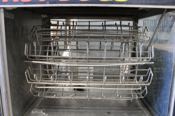 Star Metal Commercial Countertop Electric Powered Rotisserie Hot Dog Oven w/ Bun Warming Drawer. 19.5x14.5x24.5. Tested and Working! - Image 3 of 5