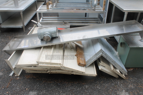 ALL ONE MONEY! PALLET LOT of Various Items Including Metal Shelves