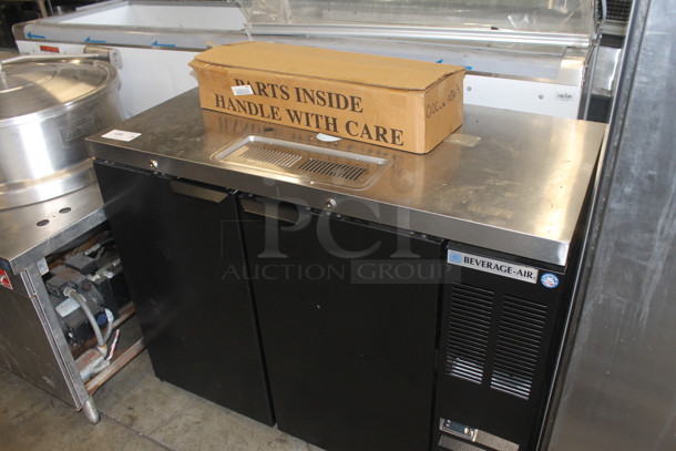 BRAND NEW! Beverage Air DD48HC-1-B Stainless Steel Commercial Direct Draw Kegerator w/ Beer Tower and Drip Tray. Stock Picture Used as Gallery Picture. 115 Volts, 1 Phase. Tested and Working!  - Image 2 of 7