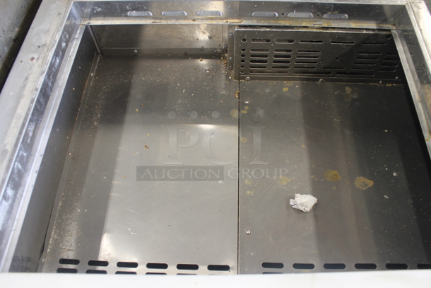 Turbo Air MST-60-24 Stainless Steel Commercial Sandwich Salad Prep Table Bain Marie on Commercial Casters. 115 Volts, 1 Phase. Tested and Working! - Image 3 of 8