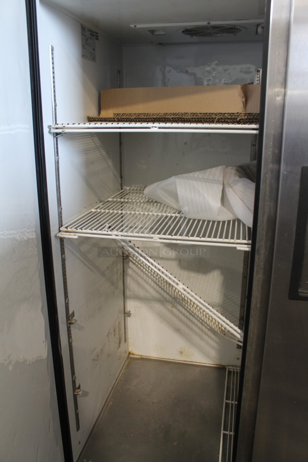 2015 True TG2R-2S Stainless Steel Commercial 2 Door Reach In Cooler w/ Poly Coated Racks on Commercial Casters. Tested and Working! - Image 4 of 7
