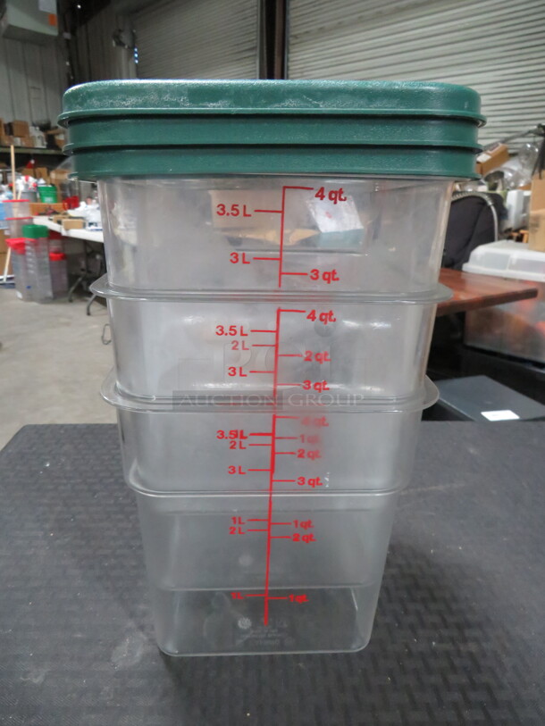 4 Quart Food Storage Container With Lid. 3XBID - Image 1 of 1