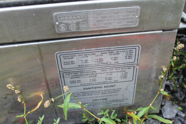 Hobart LX30H Stainless Steel Commercial Undercounter Dishwasher. 120/208 Volts, 1 Phase.  - Image 4 of 6