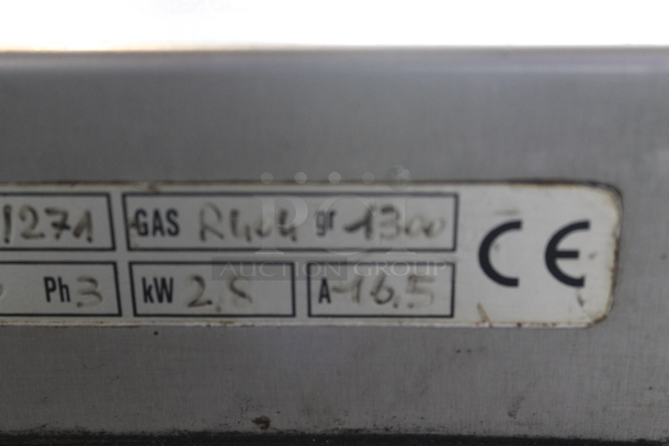 CRM EX28-35A Stainless Steel Commercial Floor Style Air Cooled Batch Freezer on commercial Casters. 220 Volts, 3 Phase. - Image 6 of 6