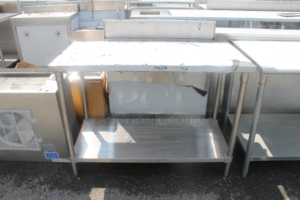 BRAND NEW SCRATCH AND DENT! Stainless Steel Commercial Table w/ Under Shelf. - Image 1 of 4
