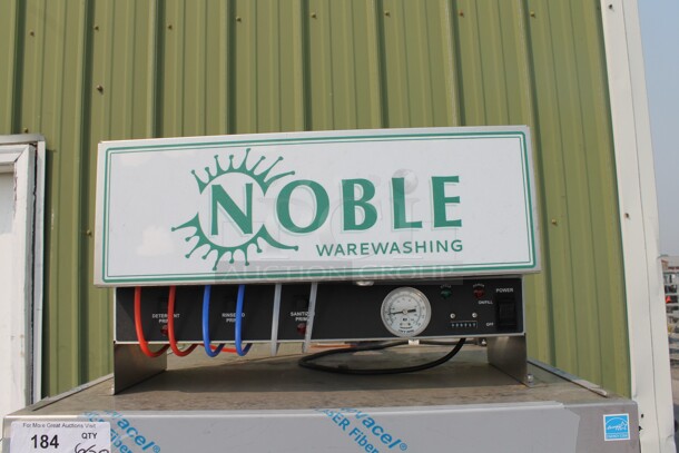 LIKE NEW! USED A FEW TIMES! 2022 Noble Wareforce-I-E Commercial Stainless Steel Single Rack Low-Temperature Door Type Dish Machine. 115V, 1 Phase. - Image 4 of 12