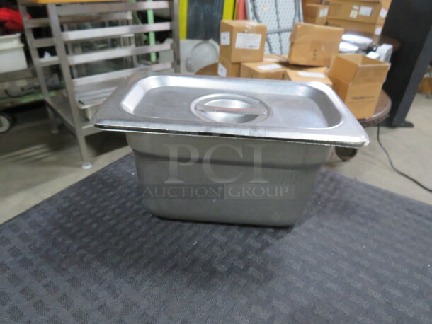 1/9 Size 4 Inch Deep Hotel Pan With Lid. 3XBID - Image 1 of 1