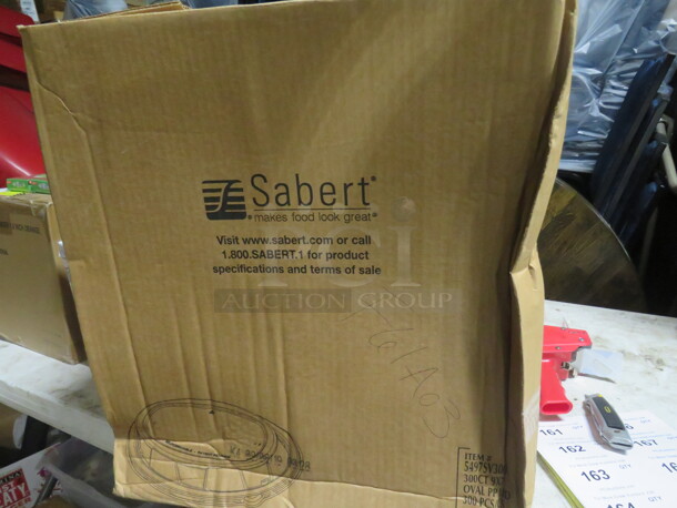 One NEW Case Of Sabert 9X7 Oval Lids. - Image 2 of 2