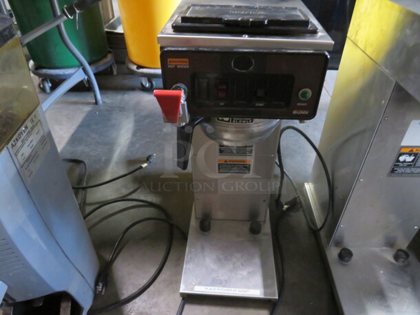 One Bunn Coffee Brewer With Filter Basket. 120 Volt. Model# CWTF-APS-DV. 8.5X22X24 - Image 1 of 2