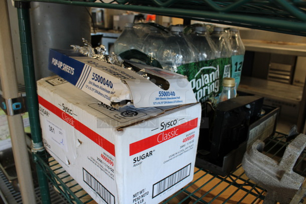 ALL ONE MONEY! Lot of Various Items Including Foil, Sugar Packets and Bottles of Water! - Image 2 of 3