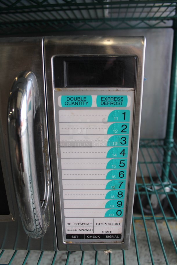 2016 Sharp R-21LTF Stainless Steel Commercial Countertop Microwave Oven. 120 Volts, 1 Phase. - Image 2 of 5