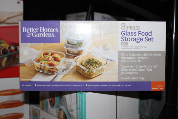 Better Homes & Gardens 8 PIECE
Glass Food Storage Set