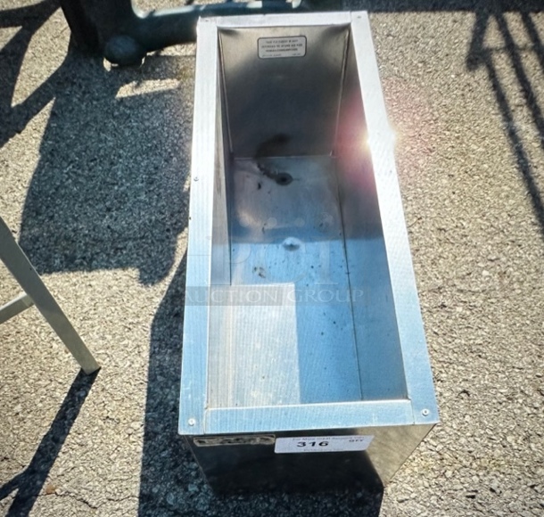 One Stainless Steel Perlick Insulated Holder. 10X26X11 - Image 1 of 2