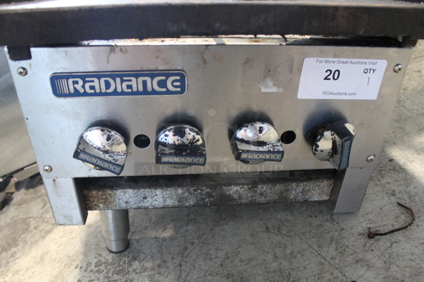 Radiance Stainless Steel Commercial Countertop Natural Gas Powered 2 Burner Range. - Image 2 of 4