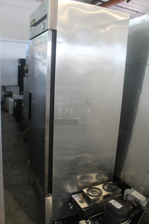 2013 True T-23F ENERGY STAR Stainless Steel Commercial Single Door Reach In Freezer w/ Poly Coated Racks on Commercial Casters. 115 Volts, 1 Phase. Tested and Working! - Image 2 of 4