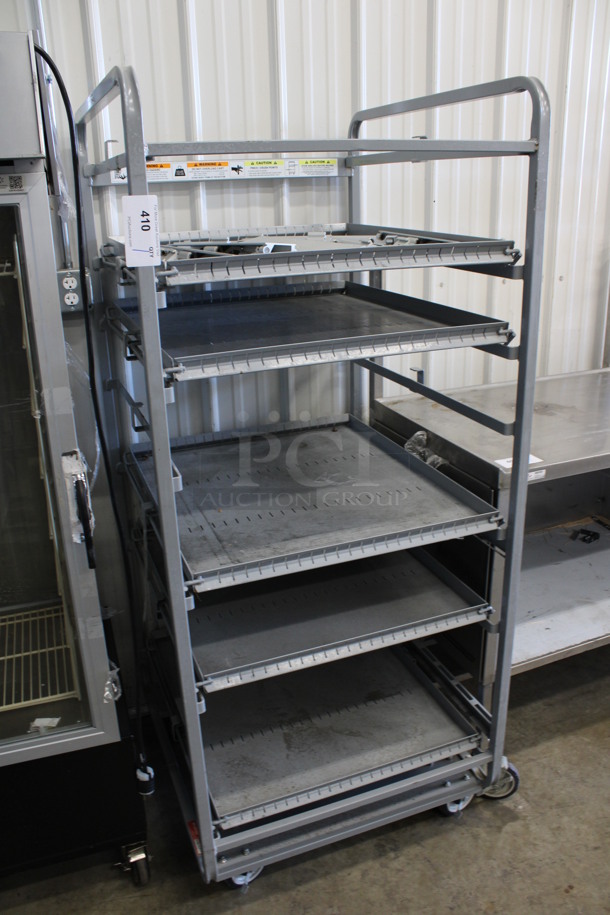 Gray Metal Transport Rack on Commercial Casters. 28.5x32x68 - Image 2 of 4