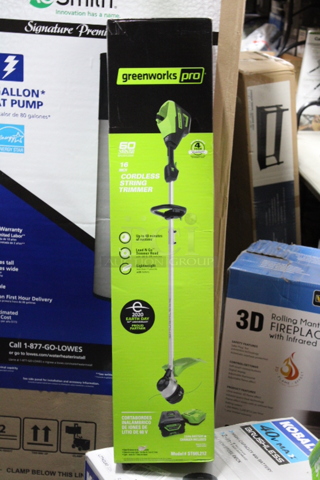 OUTSTANDING! Greenworks Pro 60V 16" Brushless String Trimmer with Battery & Charger