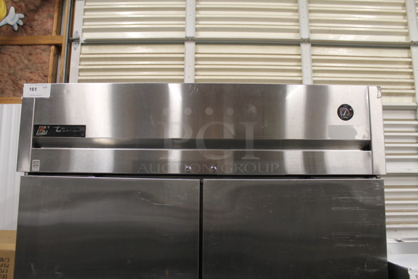2015 True TG2R-2S Stainless Steel Commercial 2 Door Reach In Cooler w/ Poly Coated Racks on Commercial Casters. 115 Volts, 1 Phase. Tested and Working! - Image 2 of 7