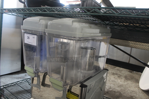 Coldline Royal-2P Stainless Steel Commercial Countertop 2 Hopper Refrigerated Beverage Machine. 120 Volts, 1 Phase. Tested and Powers On But Does Not Get Cold - Image 5 of 8