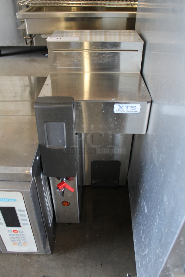 Fetco CBS-2131-XTS Stainless Steel Commercial Countertop Coffee Machine w/ Hot Water Dispenser. 200-240 Volts, 1 Phase. 