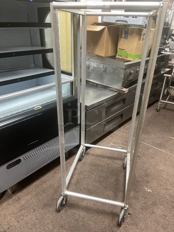 Lockwood Intermediate Height 11 Pan Removable Runner Commercial Rack On Caster RR57-11 NSF Great for Restaurant  - Image 1 of 9