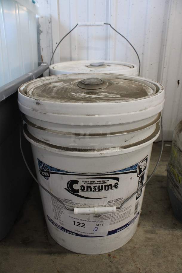 2 Buckets of Consume Heavy Duty Non Butyl Cleaner Degreaser. 12x12x15. 2 Times Your Bid!