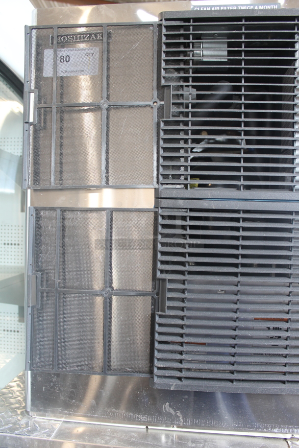 Hoshizaki Commercial Stainless Steel Electric Ice Machine With Storage Bin On Black Legs.  - Image 3 of 9