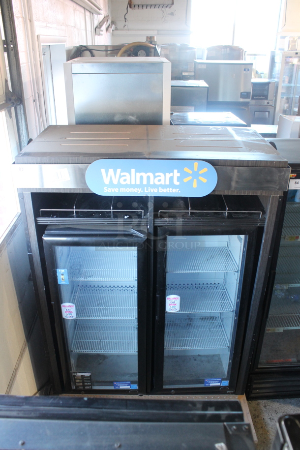 IDW G4-H0234B ENERGY STAR Metal Commercial 2 Door Reach In Cooler Merchandiser w/ Poly Coated Racks. 110-120 Volts, 1 Phase. Tested and Working! - Image 2 of 9