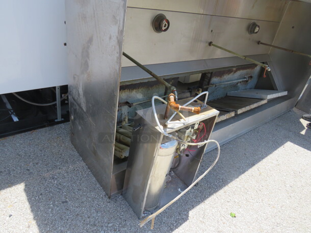 One Aerolator Stainless Steel Hood System With Filters, Lights, Piping, And Ansul Tank And Box. #ASW2. 108X48X24 - Image 5 of 5