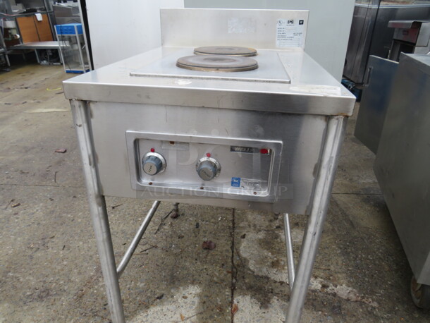 One Wells Electric 2 Burner. 208 Volt. Model# H-706. 24X32X40.5. $1591.00. - Image 3 of 3