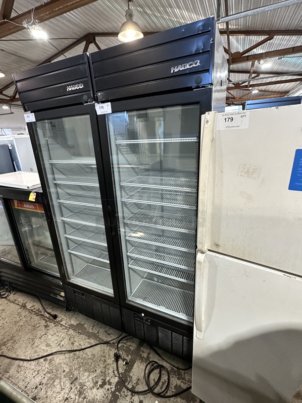2019 Habco SE18 Metal Commercial Single Door Reach In Cooler Merchandiser w/ Poly Coated Racks. 115 Volts, 1 Phase. Tested and Working! - Image 1 of 6