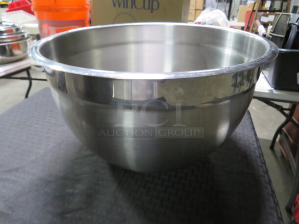 One 13 Quart Stainless Steel Mixing Bowl