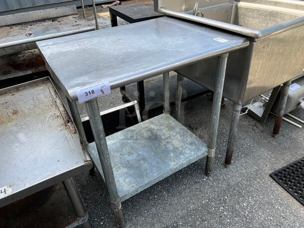 Stainless Steel Table w/ Metal Under Shelf. 30x24x36 - Image 4 of 4