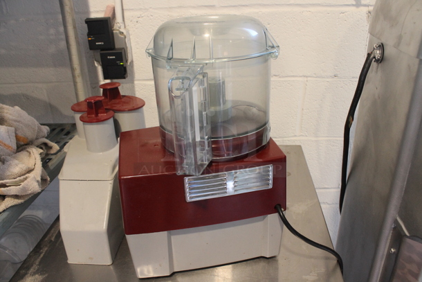 Robot Coupe R2NCLR Metal Commercial Countertop Food Processor w/ Bowl, Continuous Feed Head and S Blade. 120 Volts, 1 Phase. Tested and Working! - Image 3 of 6