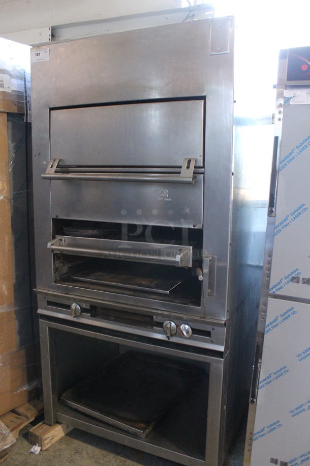 Jade Range Stainless Steel Commercial Natural Gas Powered Vertical Upright Broiler. - Image 1 of 4