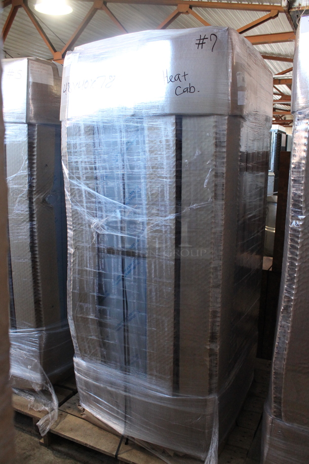 BRAND NEW! CresCor RO151RUA3502083 Quiktherm 350 Stainless Steel Commercial 2 Half Size Door Cook and Hold Cabinet on Commercial Casters. 208 Volts, 3 Phase.  Stock Pictures Used. - Image 7 of 7