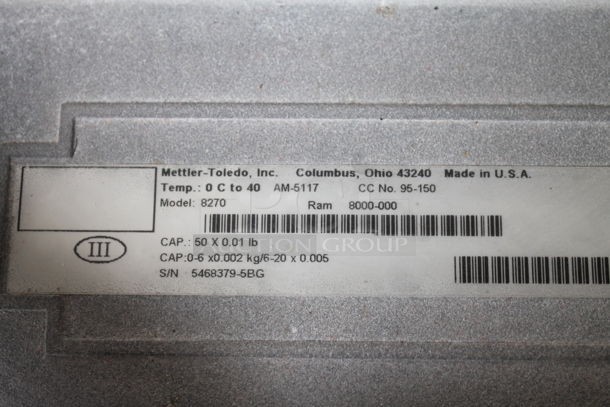 Mettler-Toledo 8270 Commercial Stainless Steel Step Saver Hand Wrapping Station on Steel Legs. 115 Volt - Image 4 of 4