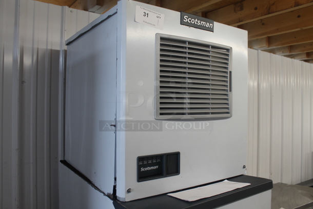 BRAND NEW SCRATCH AND DENT! 2023 Scotsman MC0322MA-1A Prodigy Elite Series Stainless Steel Commercial Medium Cube Ice Machine with Dispense. 356 lb. 115 Volts, 1 Phase. - Image 6 of 12