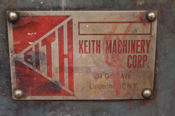 Keith Machinery Metal Floor Style Commercial Unit on Commercial Casters. 240 Volts. - Image 6 of 8