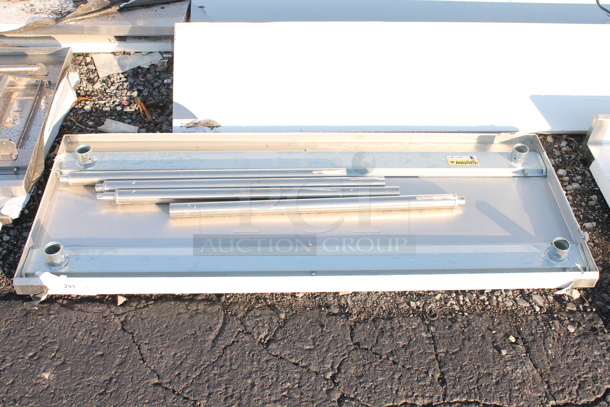 BRAND NEW SCRATCH AND DENT! Stainless Steel Tabletop and 4 Legs - Image 1 of 2