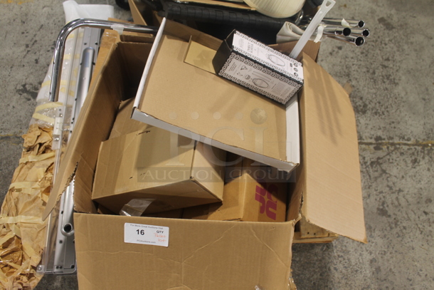 ALL ONE MONEY! Pallet Lot of Various Items Including Lampshade and Boxes! - Image 2 of 6