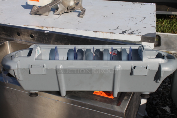 San Jamar Saf-T-Wrap Gray Poly Plastic Wrap Holder. - Image 2 of 3