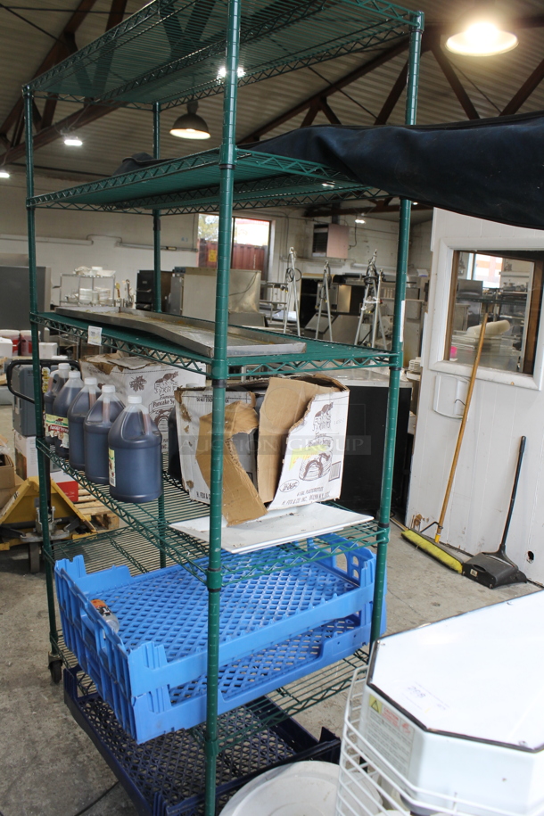 ALL ONE MONEY! Metro Lot of Various Items Including Fox's Pancake Syrup Jugs. Does Not Include Shelving Unit.  - Image 1 of 7