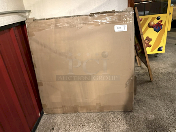 NEW! IN THE BOX! Lancaster Table & Seating 36" x 36" Laminated Square Table Top Reversible Cherry / Black. - Image 3 of 3