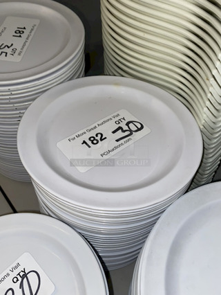 Winco MMPR-8W 8" White Melamine Dinner Plates 37x Your Bid.