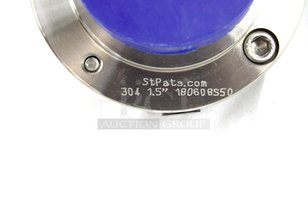 NEW-NEVER USED! St. Pat’s Stainless Steel Butterfly Valve With Nylon/Glass Trigger Handle, 12 Positions In 180 Degrees. 2x Your Bid - Image 4 of 7