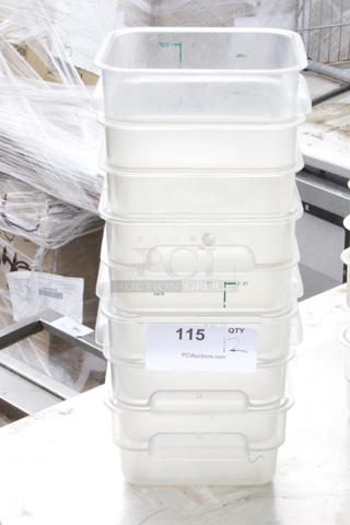 Ingredient Storage Bins. 2qt. 12x Your Bid. 
