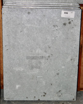 INDSUSTRIAL! Metal Sheathed Square Wood Tabletop, Perfect Outdoor Seating.  
24x30
