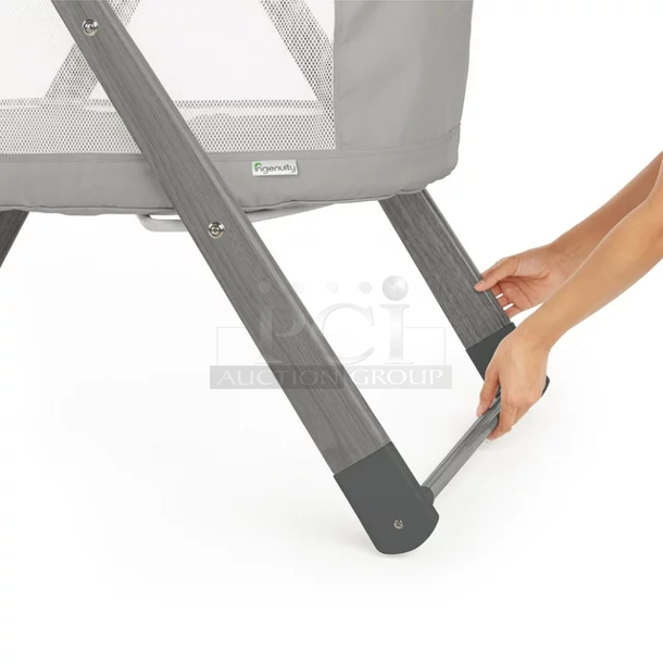 Ingenuity Wood Foldaway Rocking Baby Bassinet Classic - Wallace. 3x Your Bid.  37.00 x 23.25 x 28.00 Inches - Image 8 of 12