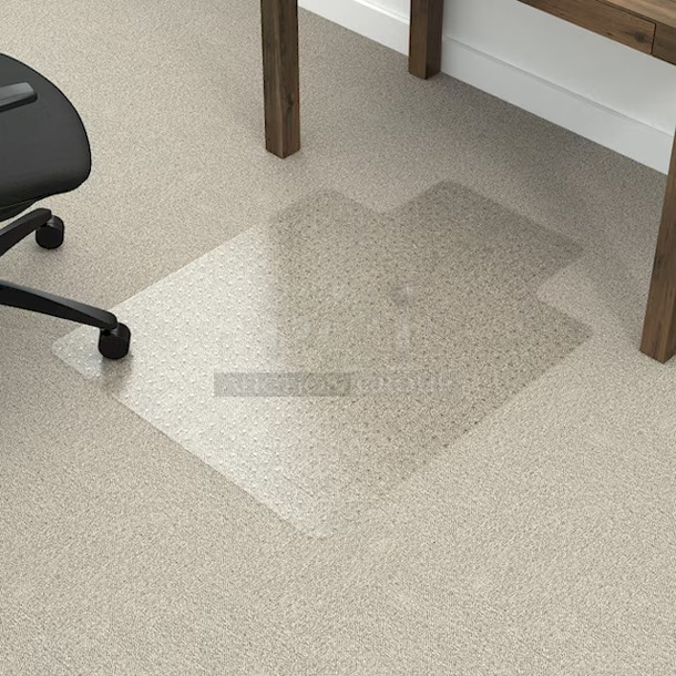 Tenex 3-ft x 4-ft Clear Rectangular Indoor Chair Mat For Low Pile Carpet. 4x Your Bid. 